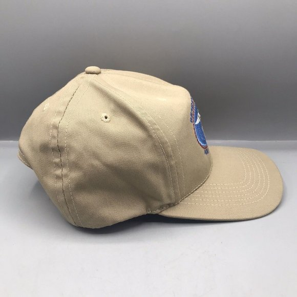 Vintage Reagan Library Air Force One Navy Snapback Hat Cap Made In The USA - Picture 2 of 6